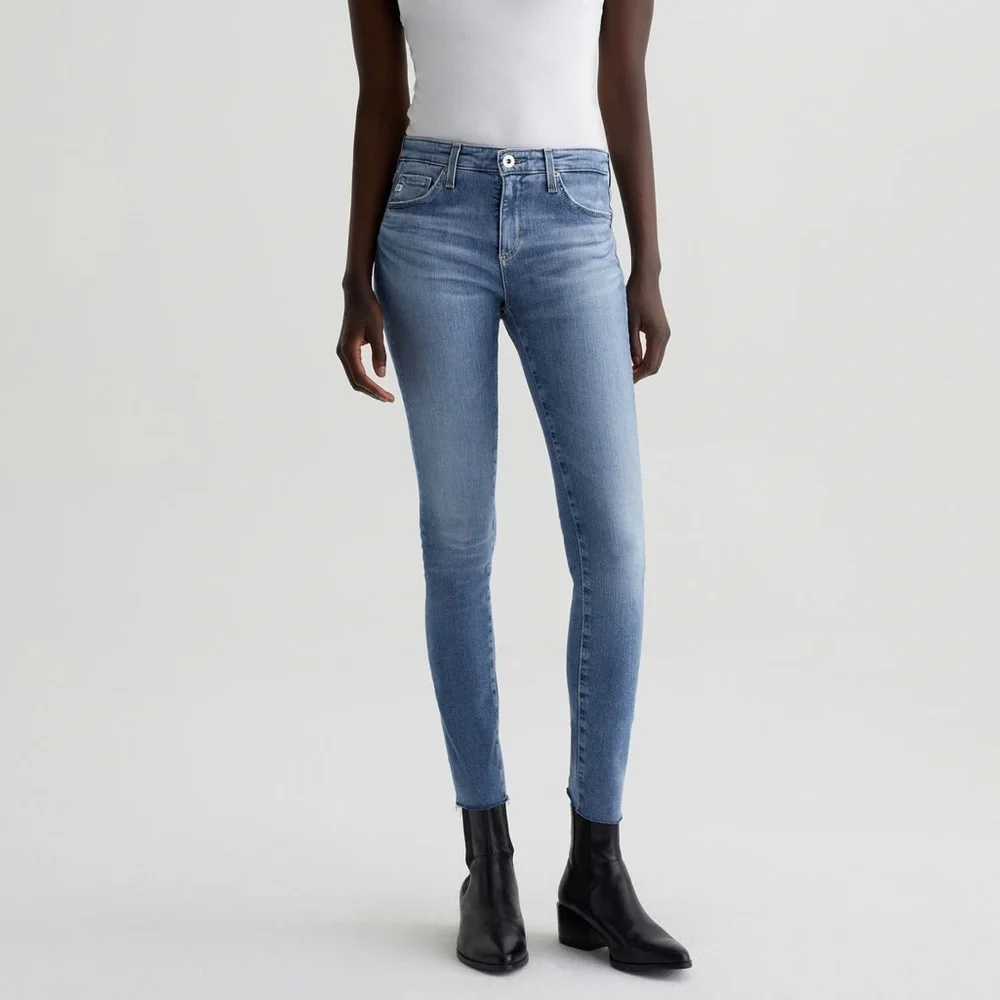 AG Jean The Legging Super Skinny Ankle sz 24 slim blue stretchy mid rise